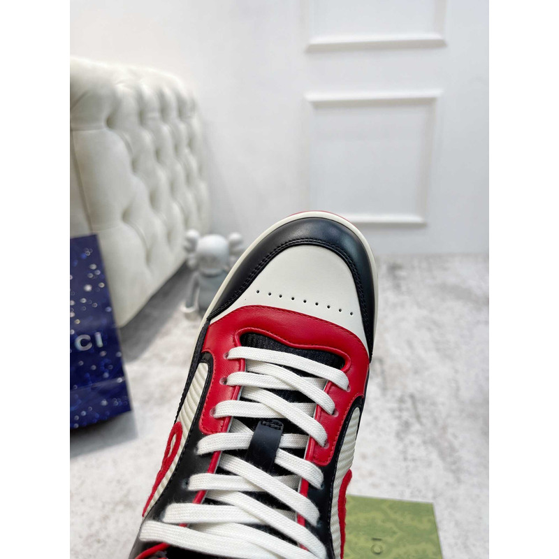 G*u*i mac80 high-top-damensneakers schwarzes leder