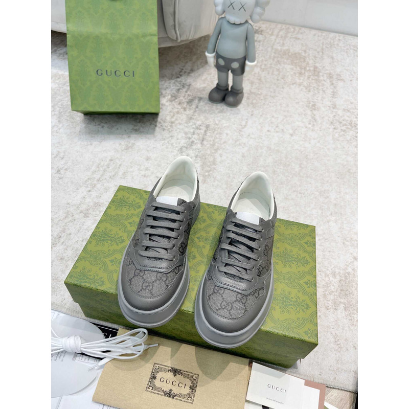 g*u*i damensneaker mit gg grey und grauer gg S*p*e-canvas