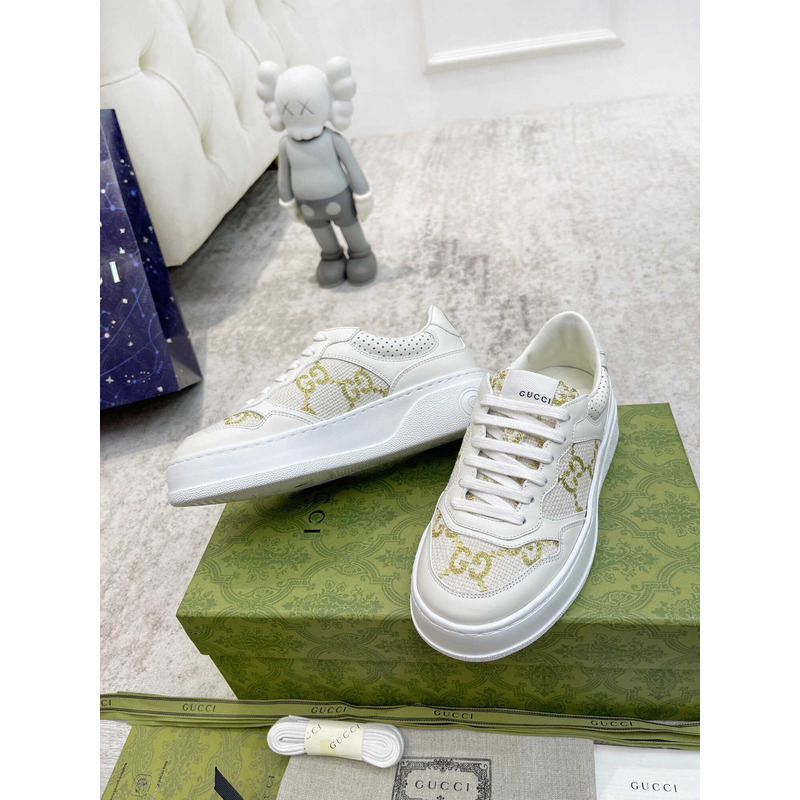 G*u*i damensneaker mit gg weißes
