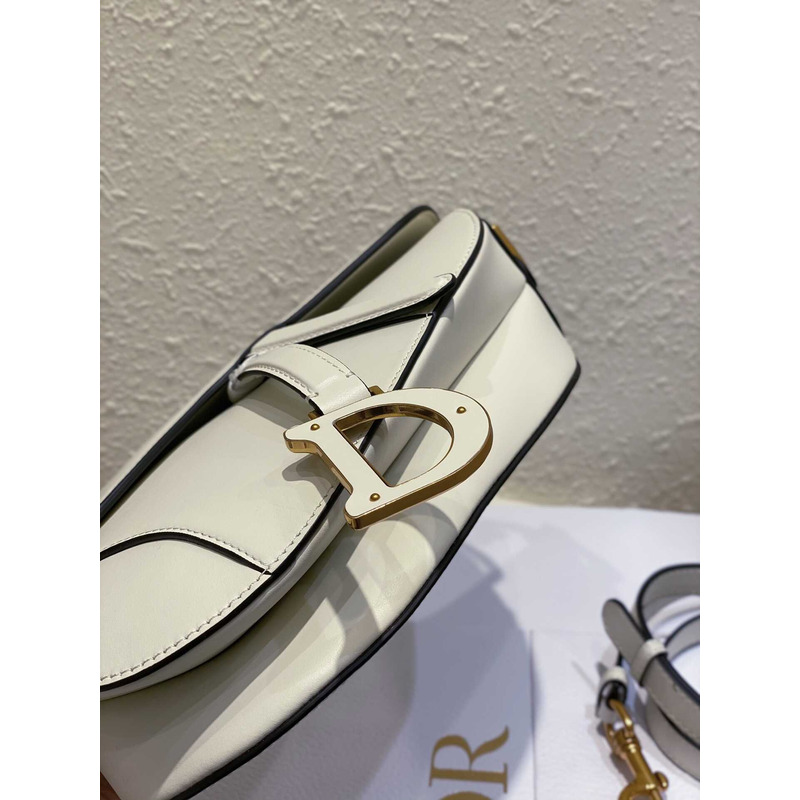 D*or saddle bag with strap dusty ivory