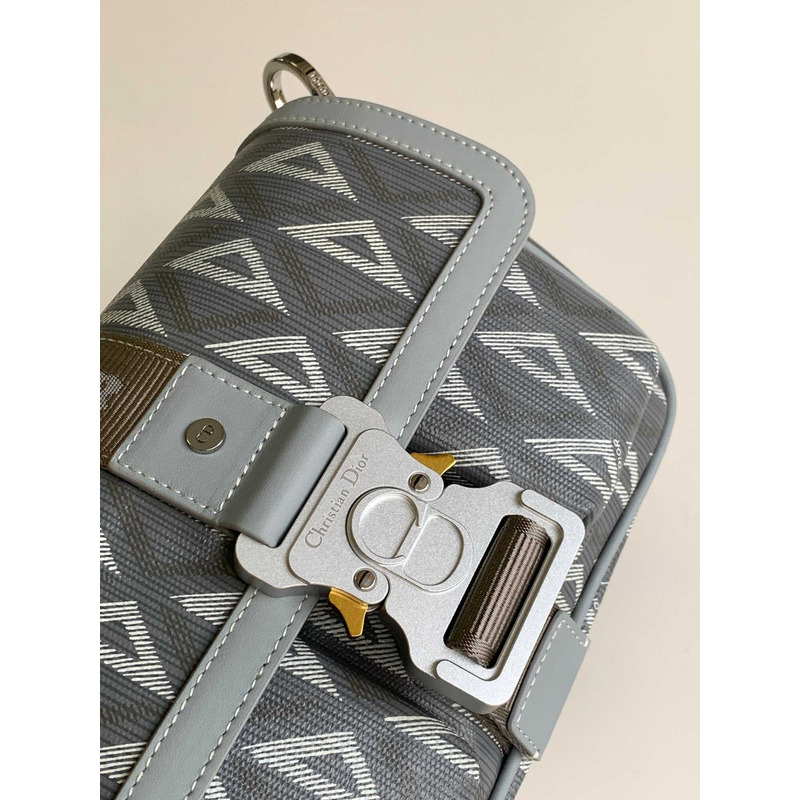 d*or hit the road bag with strap d*or gray cd Di*m*nd canvas