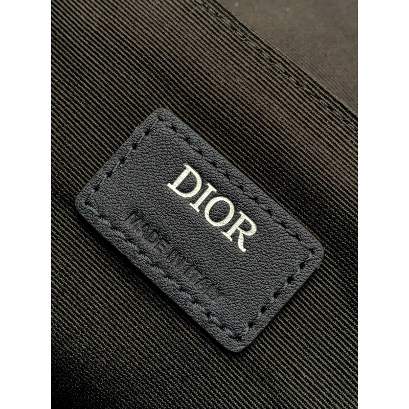 d*or hit the road bag with strap navy blue cd Di*m*nd canvas