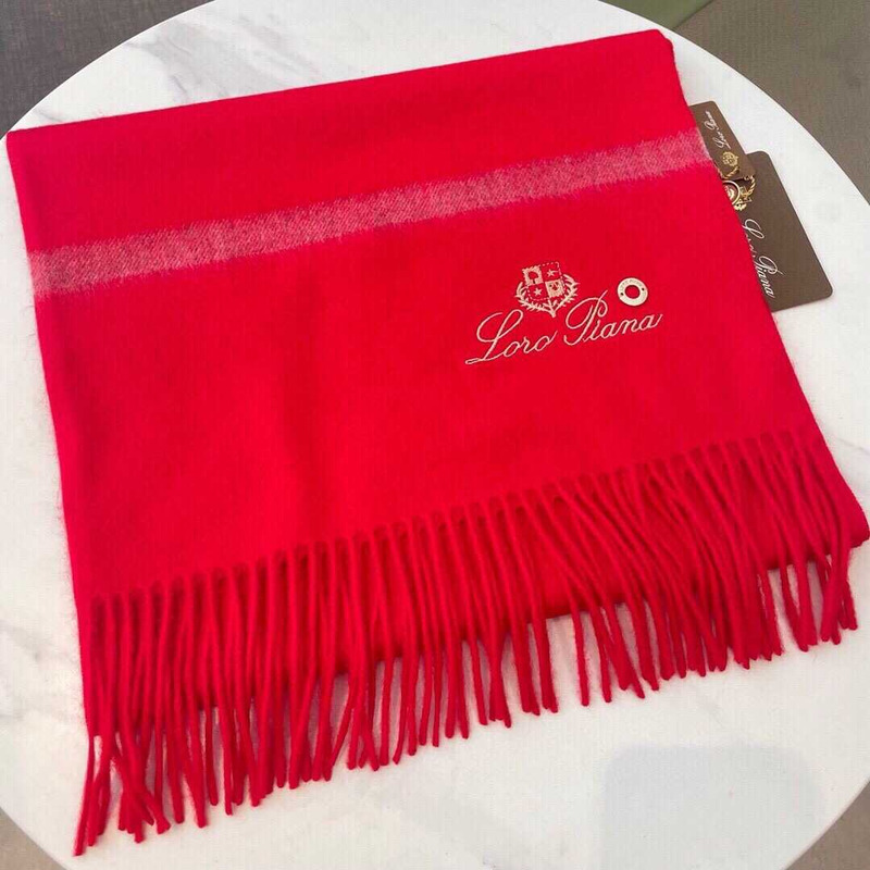 Loro piana Cashmere Scarf Red