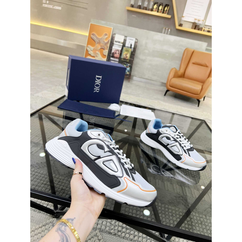 D*or  b30 sneakers grey mesh and grey and black technical fabric