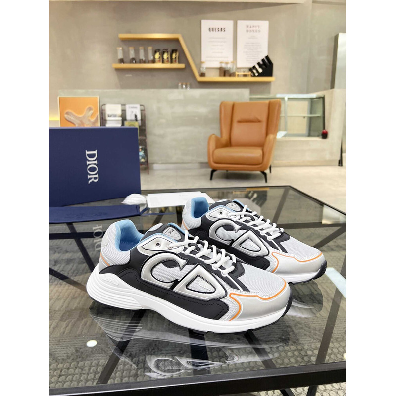 D*or  b30 sneakers grey mesh and grey and black technical fabric