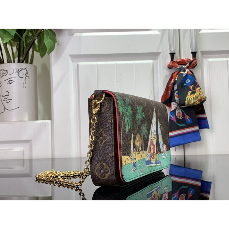 l**is V*t*n félicie pochette dragon fruit pink