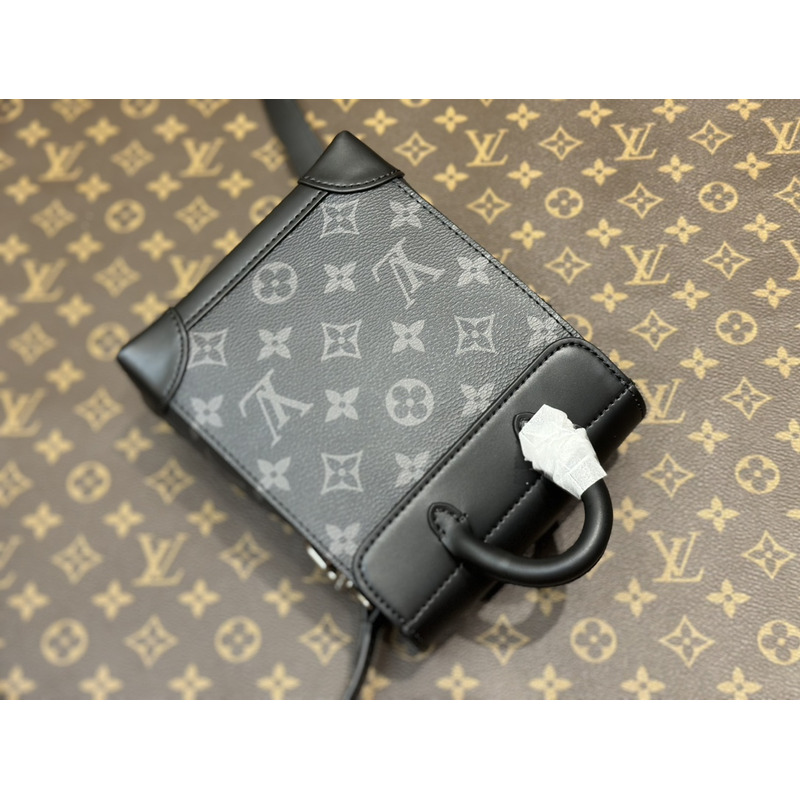 l**is V*t*n nano steamer monogram eclipse coated canvas black