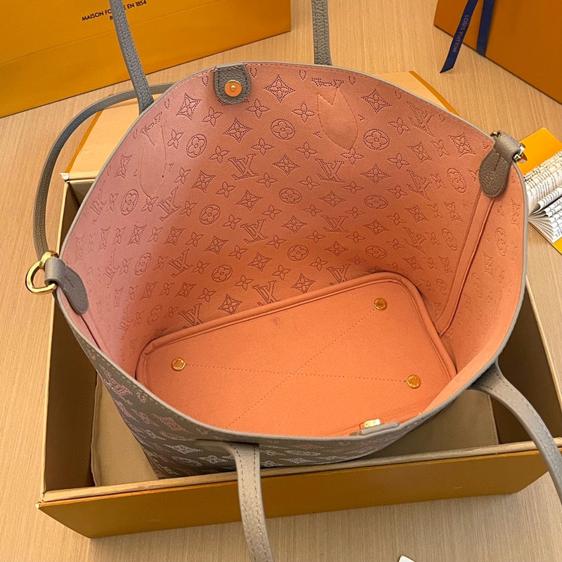l**is V*t*n flight mode blossom mm mahina perforated calfskin leather gray/pink
