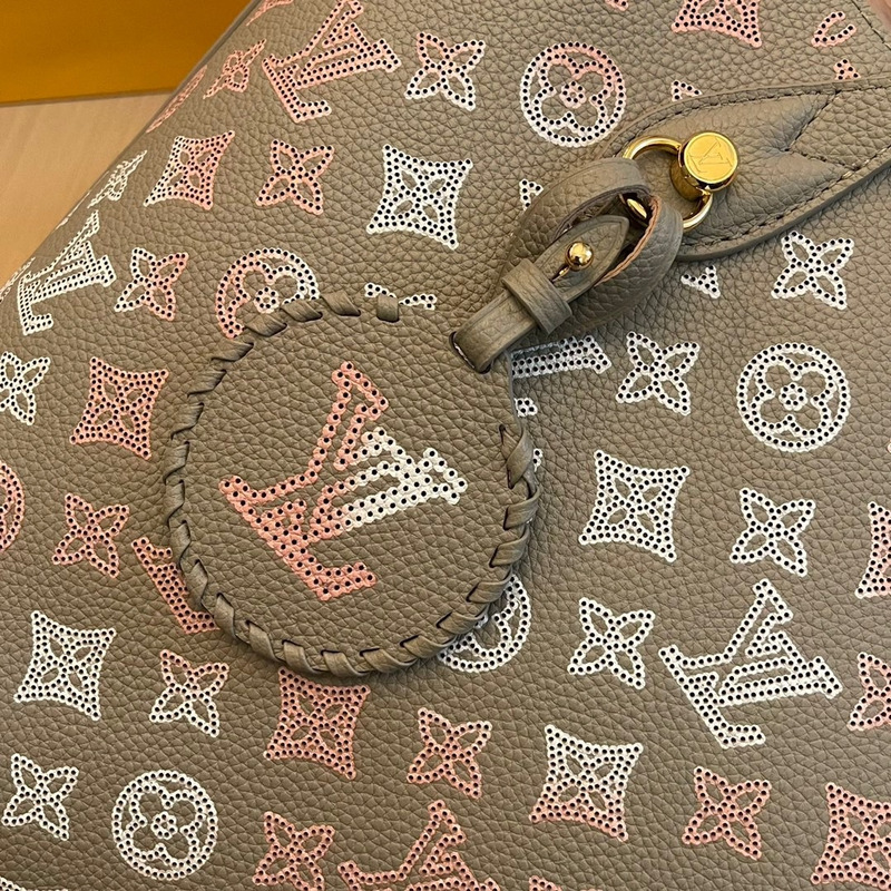 l**is V*t*n flight mode blossom mm mahina perforated calfskin leather gray/pink