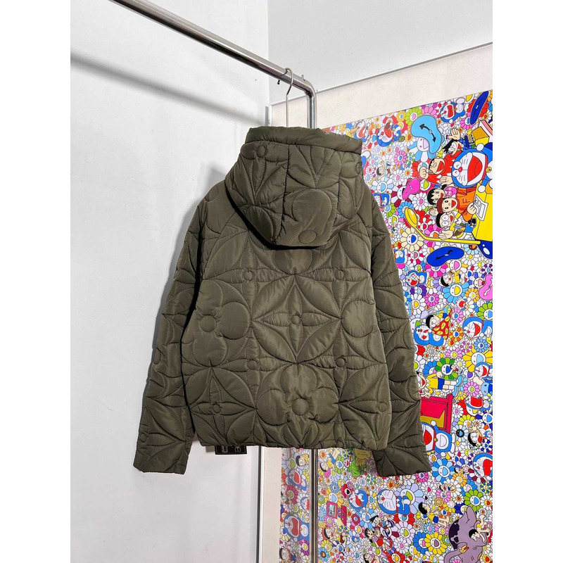 l**is V*t*nlvse quilted hoodie navy green