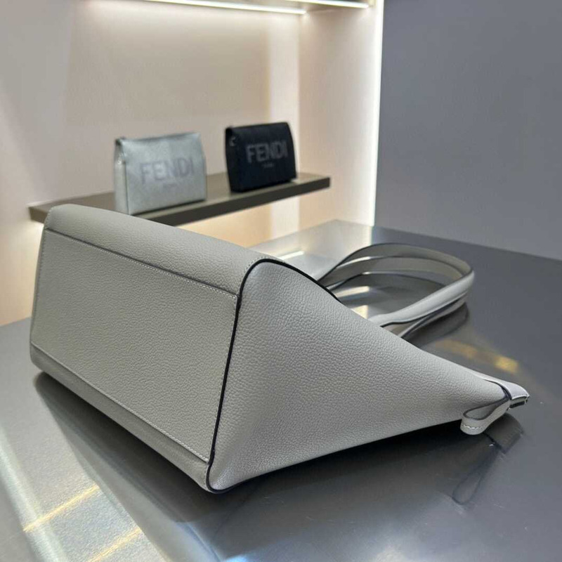 F**di origami medium bag leather handbags variety of grey