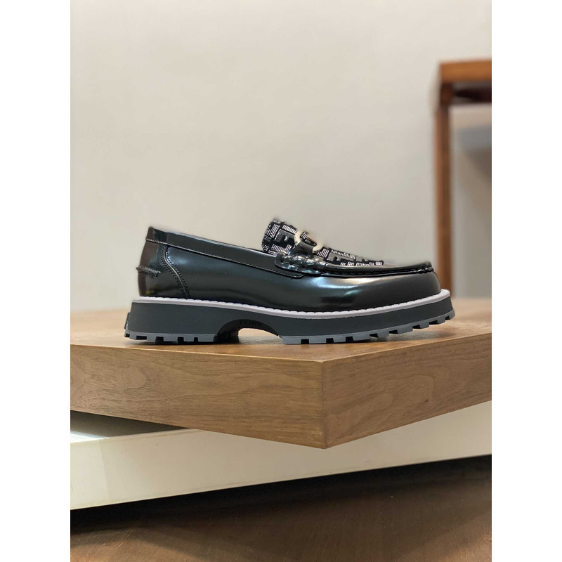 F**di o’lock loafers leather black