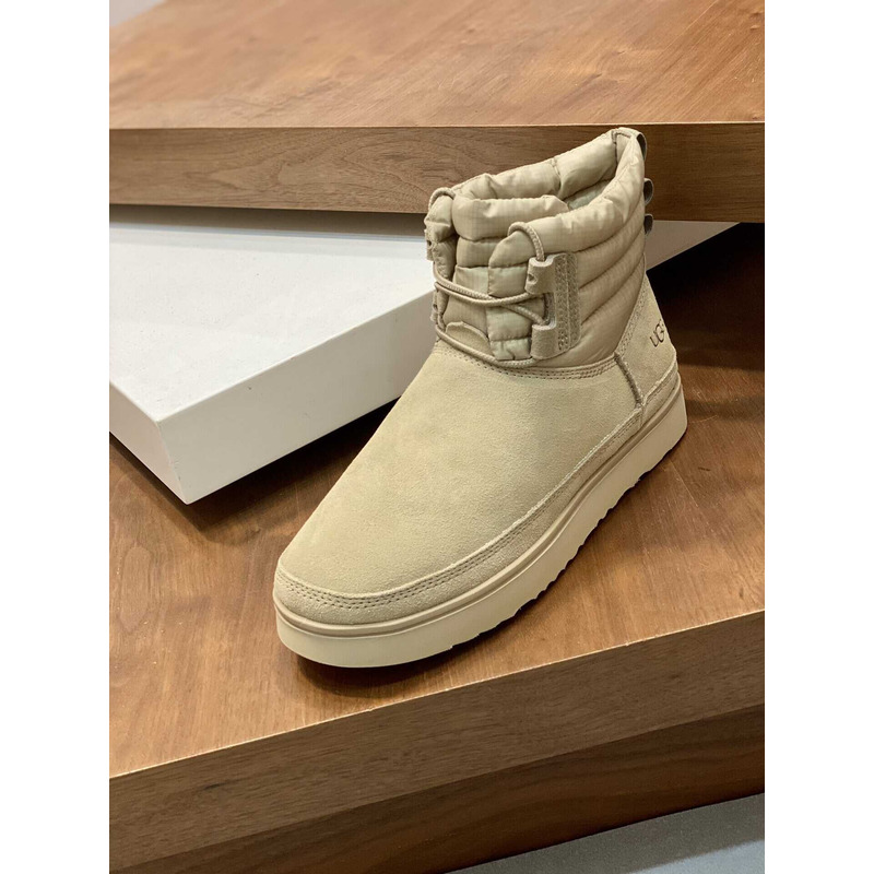 UGG Classic Mini Lace-up Weather Boot Beige
