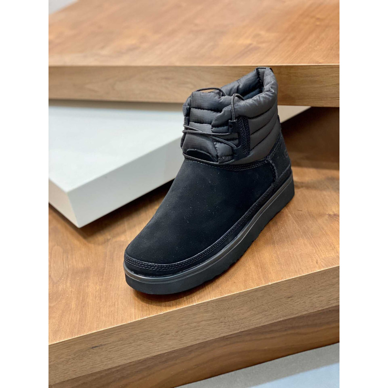 UGG Classic Mini Lace-up Weather Boots Black