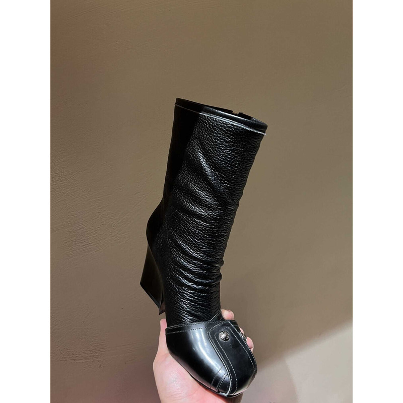 l**is V*t*n patti wedge half boots black