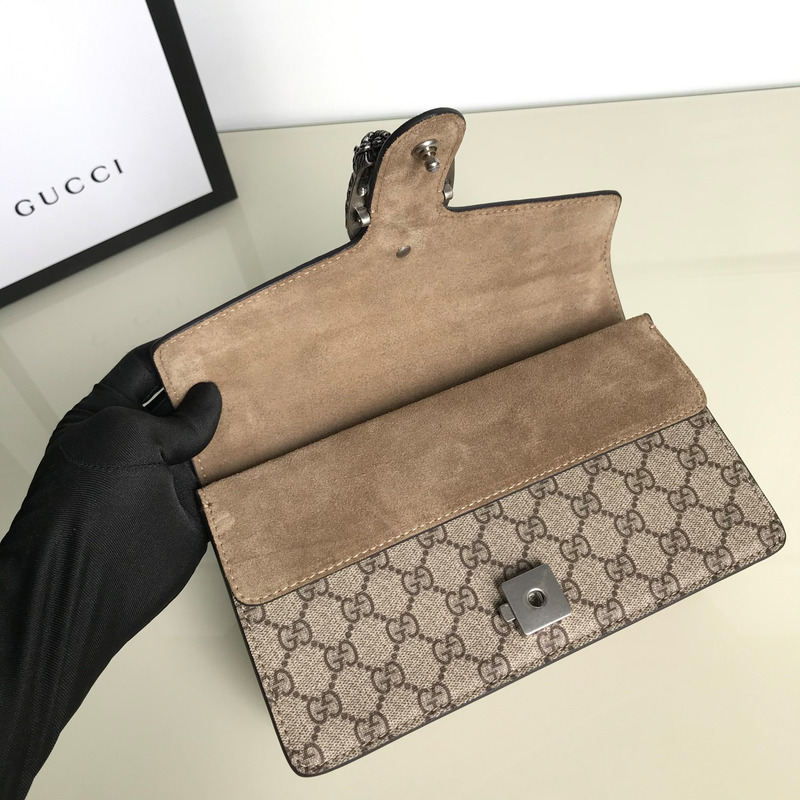 g*u*i dionysus shoulder bag small gg S*p*e canvas beige/ebony