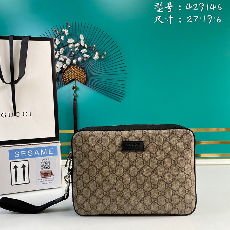 g*u*i gg S*p*e clutch brown
