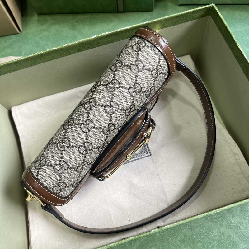 G*u*i horsebit 1955 mini shoulder bag brown
