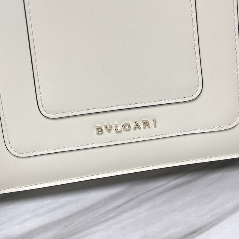 B*l*ai serpenti leather crossbody bag white