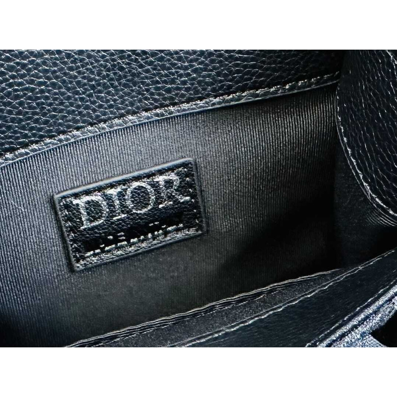 d*or safari N0*H-south mini tote bag black