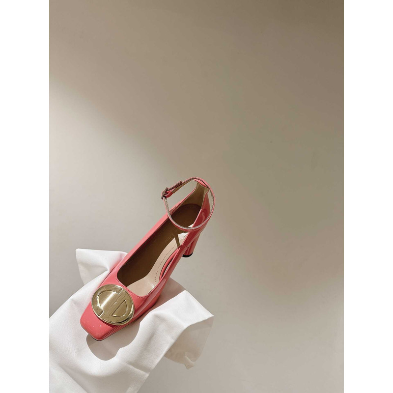 forever D*or high heel pump pink patent calfskin