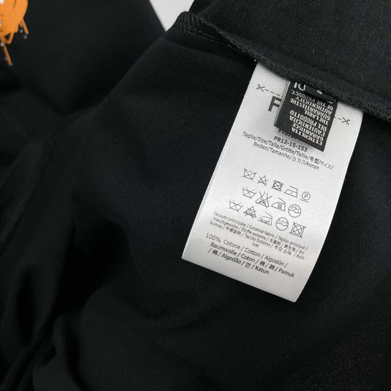 F**di cotton t-shirt black
