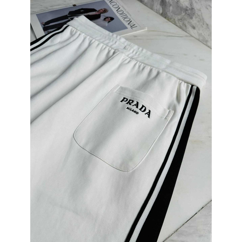 Pra*a track jacket and pants white