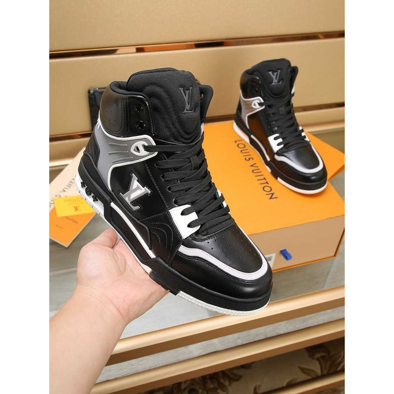 l**is V*t*n lv trainer sneaker boot calfskin black