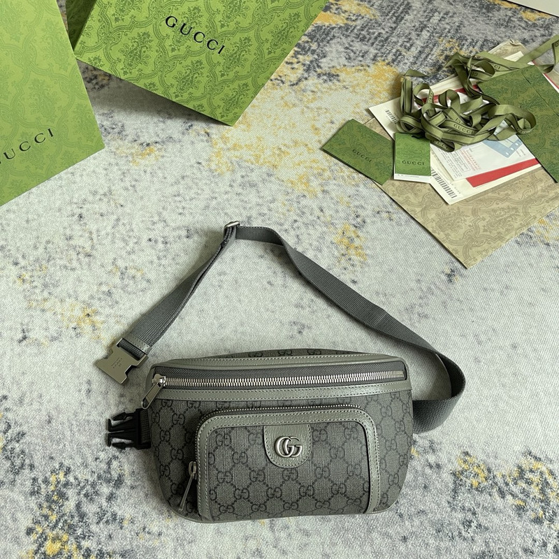g*u*i ophidia belt bag grey and black gg S*p*e canvas