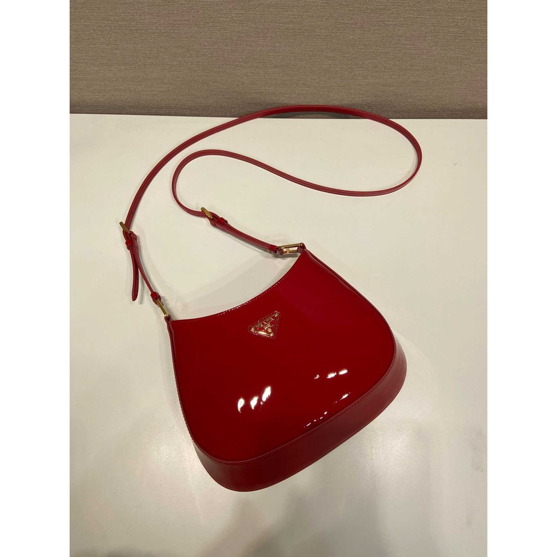 Pra*a cleo patent leather bag cherry red