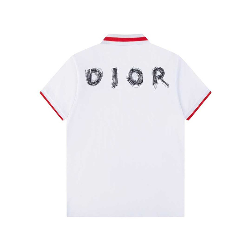 D*or cotton polo shirt white
