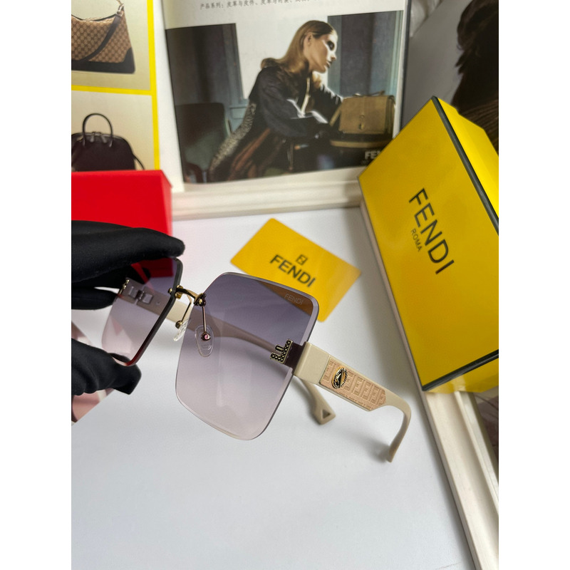F**di frameless square sunglasses