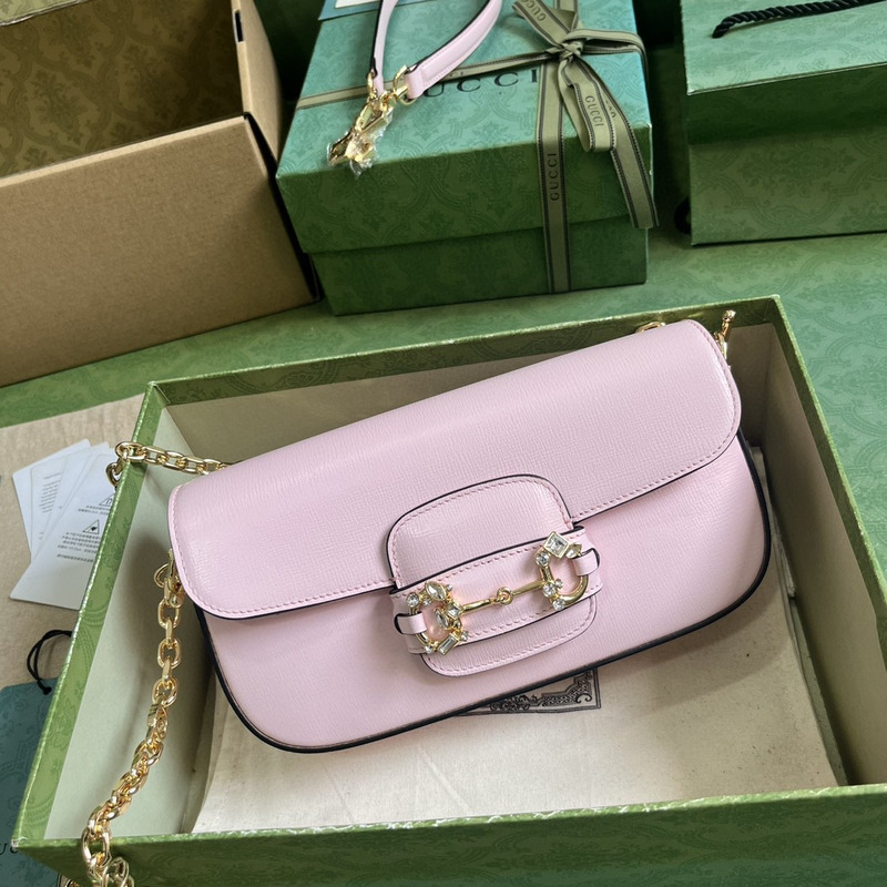 G*u*i horsebit 1955 embellished leather shoulder bag