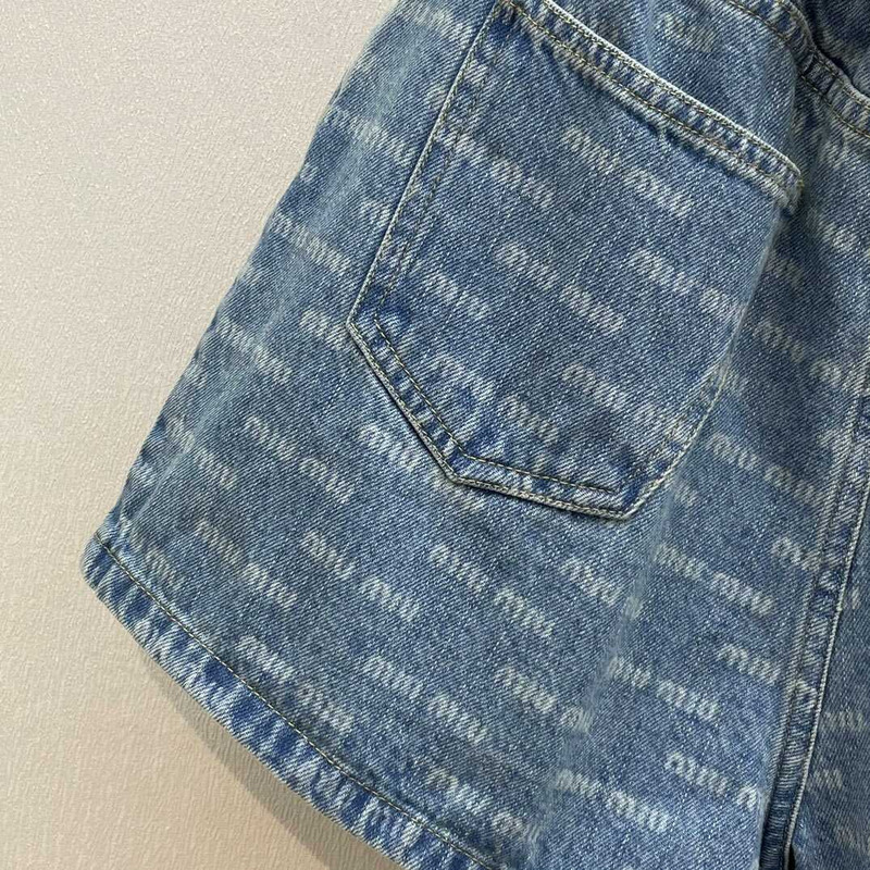 Miu Miu Denim Short Blue
