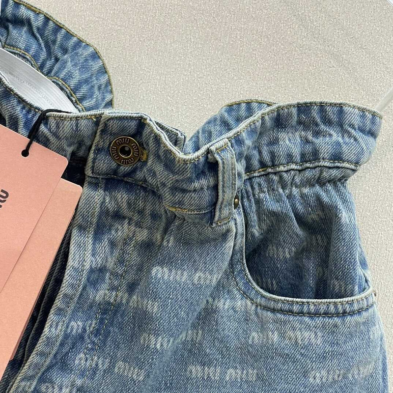 Miu Miu Denim Short Blue