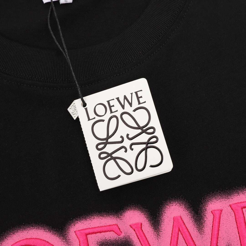 Loewe Neon T-shirt Black/Fluo Pink