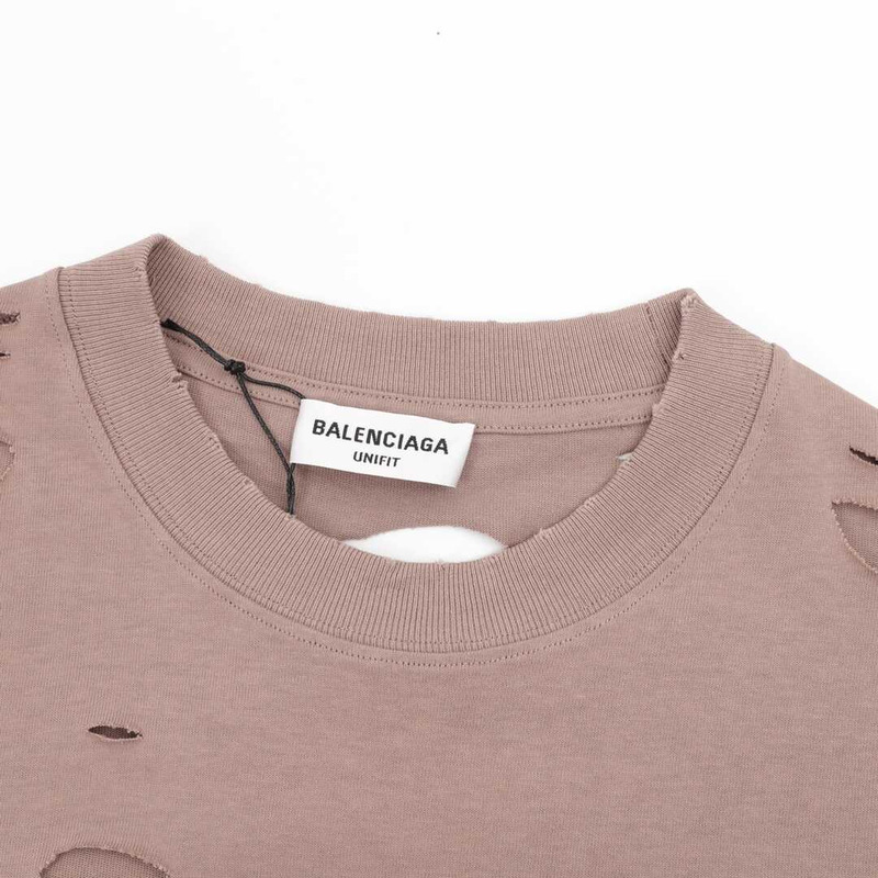 Ba*len*cia*ga caps t-shirt boxy fit in brown