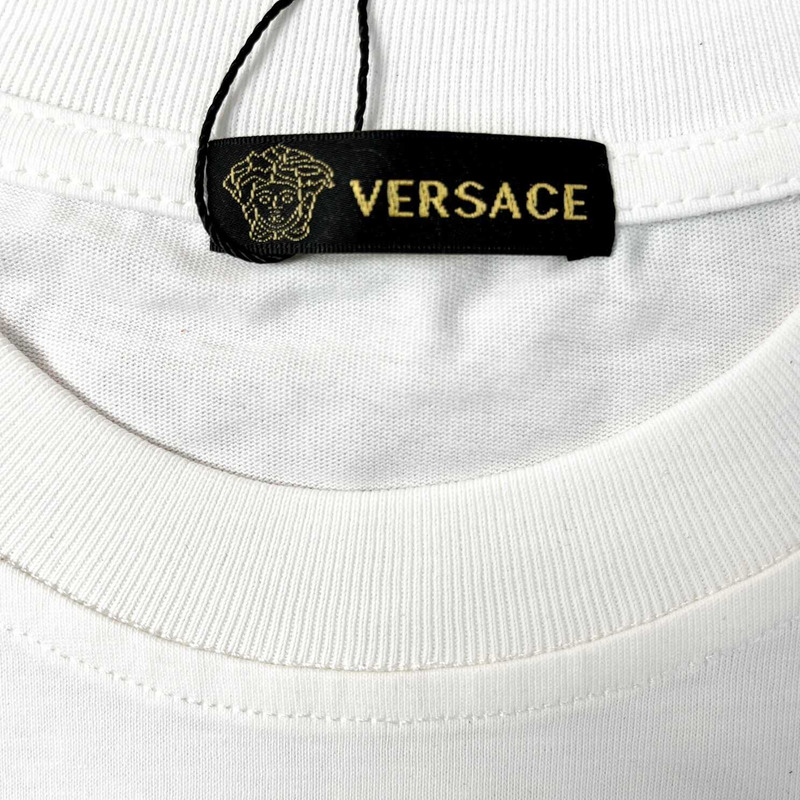 versace medusa F**e printed t-shirt white