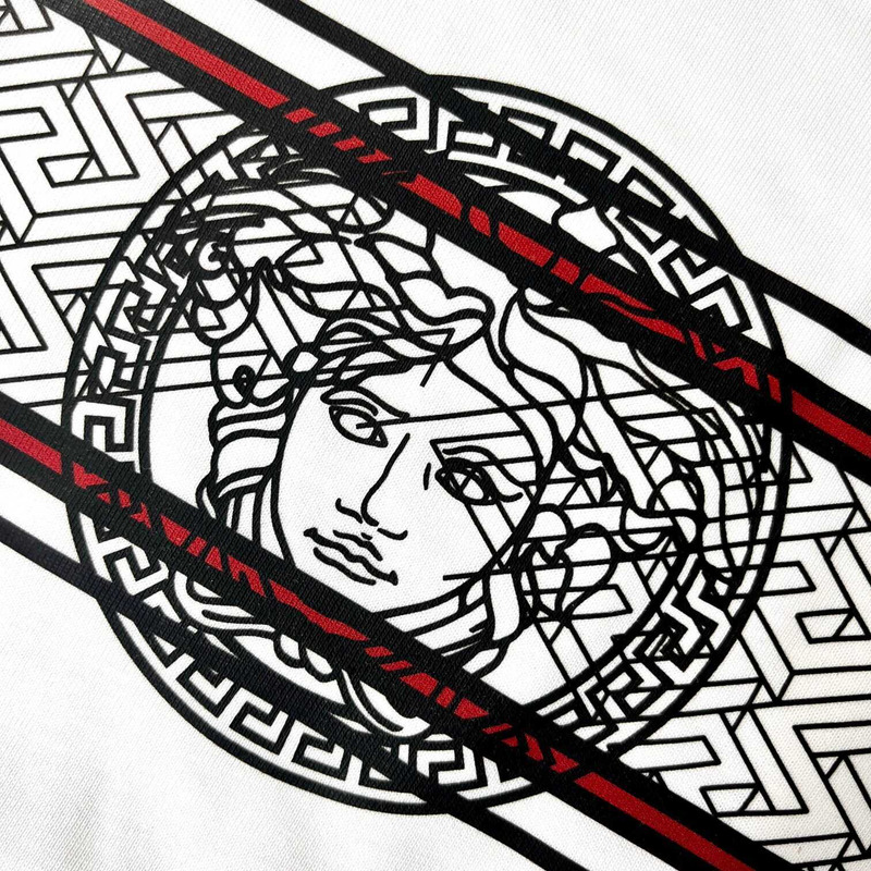 versace medusa F**e printed t-shirt white