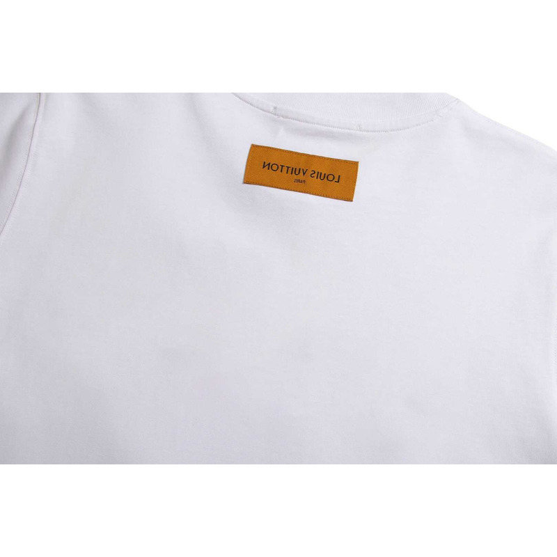 l**is V*t*n embroidered lv t-shirt white