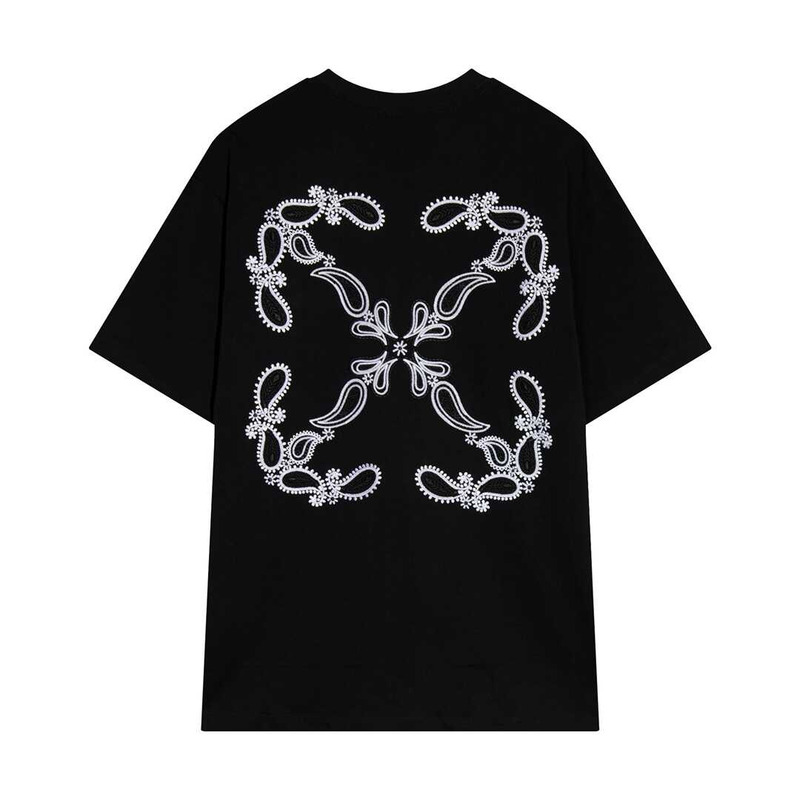Off White Printed Arrow T-Shirt Black