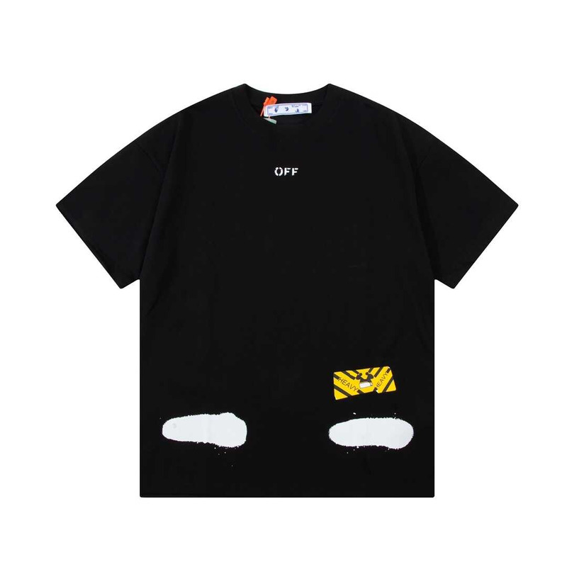 Off White Incomplete Spray Paint Tee Black