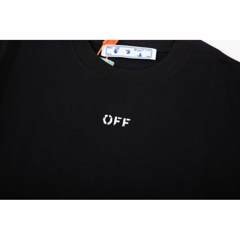 Off White Incomplete Spray Paint Tee Black