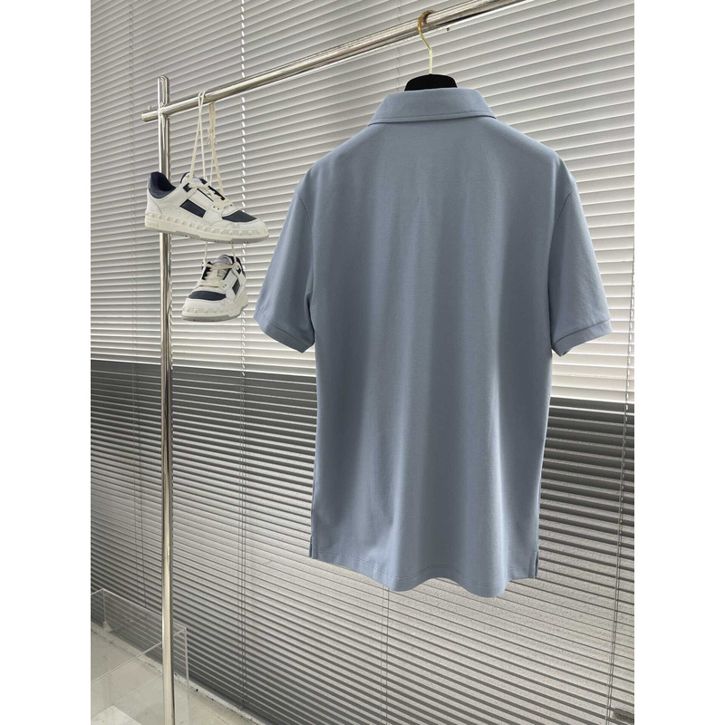 Loro piana  Polo Brentwood in Cotone To Be Defined Blue