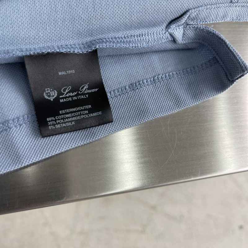 Loro piana  Polo Brentwood in Cotone To Be Defined Blue