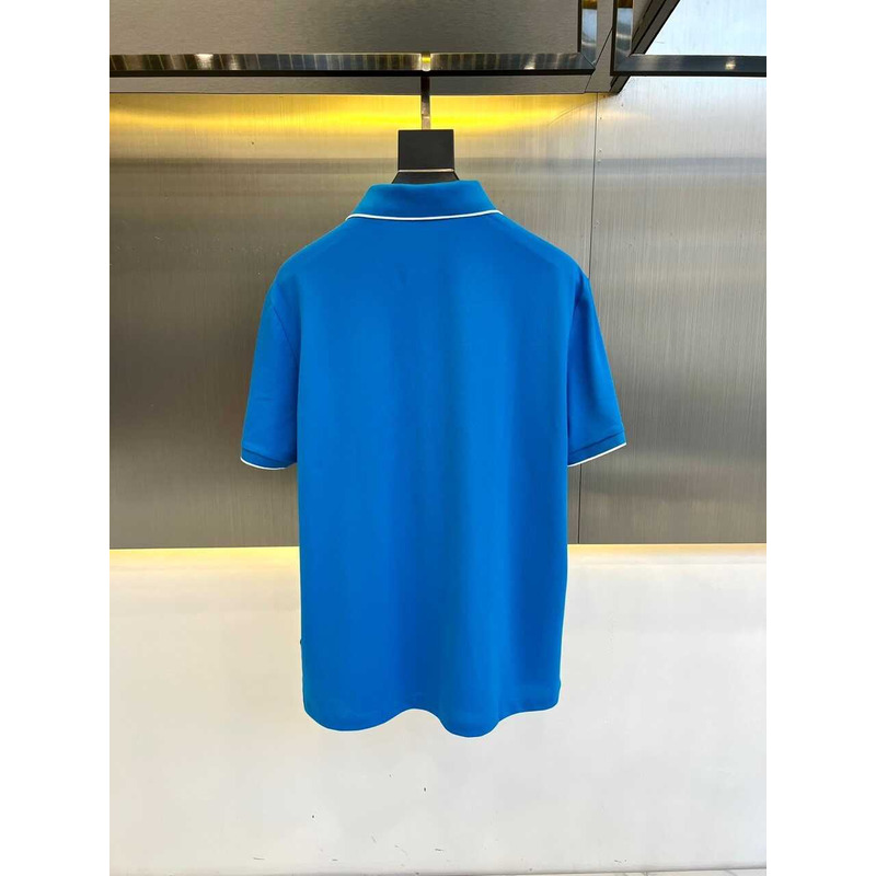 Loro piana Polo Regatta Cotone in Light Blue