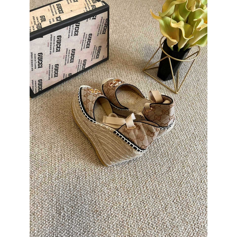 G*u*i gg logo espadrilles heels