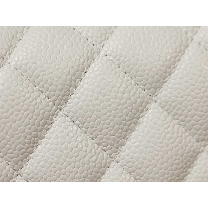 ch*el cc Di*m*nd-quilted shoulder bag white