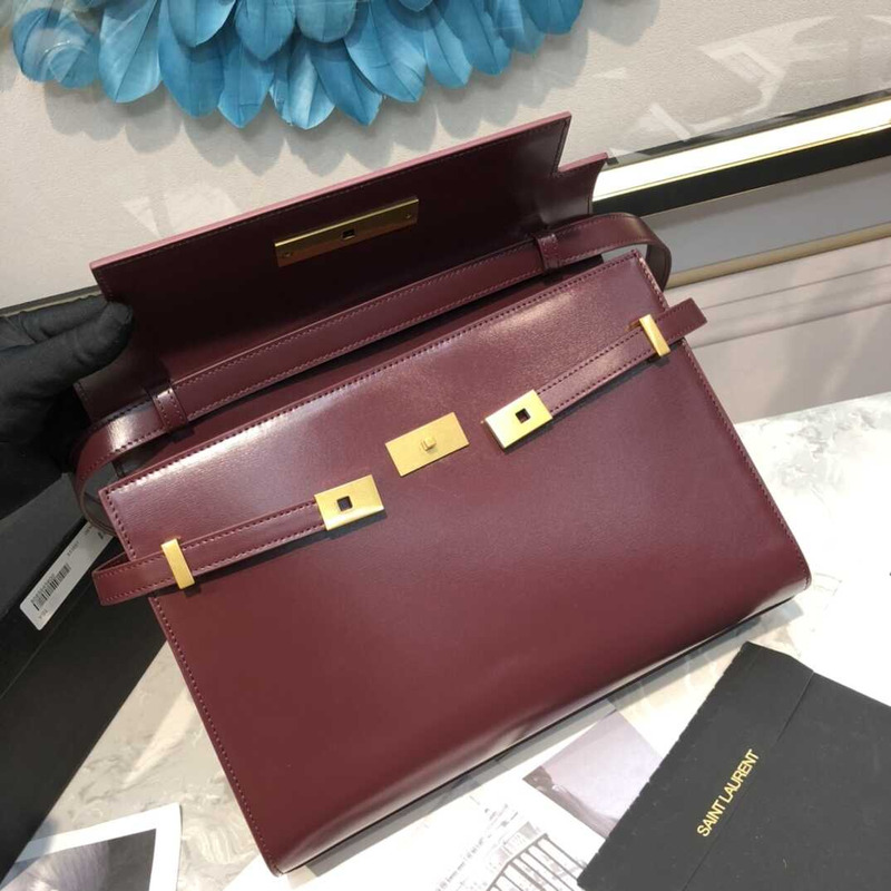 Saint Laurent Manhattan Shoulder Bag Leather