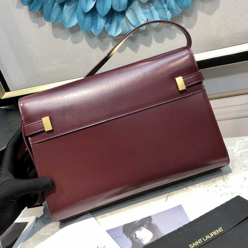 Saint Laurent Manhattan Shoulder Bag Leather